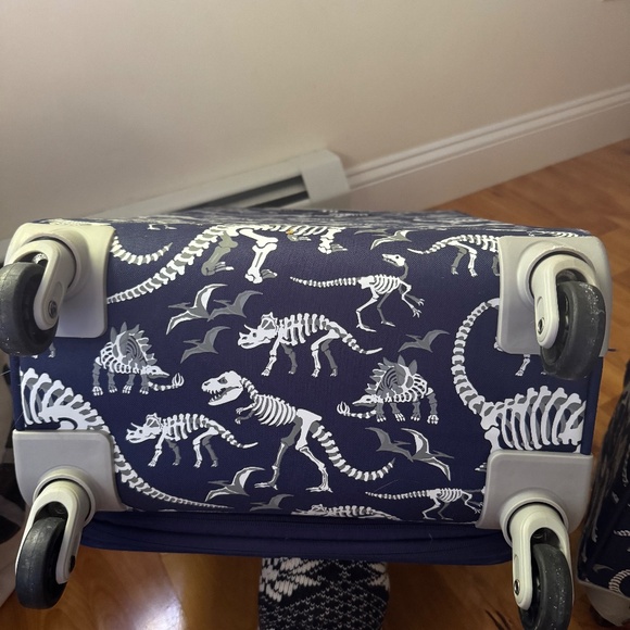Pottery Barn Kids MacKenzie Large Spinner Luggage Gloves in the Dark Dino Print - Picture 5 of 6